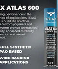 Atlas 600 Full Synthetic Ultra Duty Marine Grease 14 oz tube pack of 10 for fifth wheels, bearings, joints, pivots, bolts