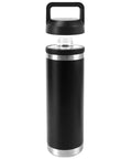 Screw Top Lid Replacement For Yeti Rambler Cups, No Cap Leakproof Chug Cap That Fits All Rambler 18oz 26oz 36oz 46oz 64oz, Black