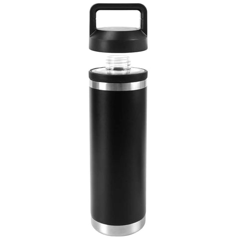 Screw Top Lid Replacement For Yeti Rambler Cups, No Cap Leakproof Chug Cap That Fits All Rambler 18oz 26oz 36oz 46oz 64oz, Black
