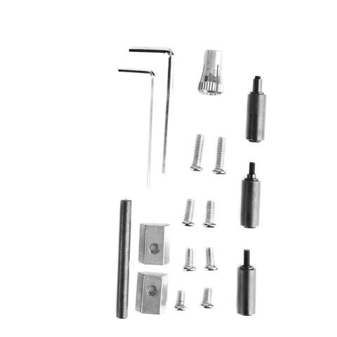 Top Shelf 144W Mini Metal Lathe With Milling Function For DIY Enthusiasts tool accessories including screws and hex keys.