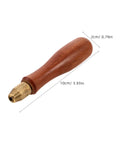 Ditch That Wobbly Grip With This Premium Wood File Handle And Brass Collet Set designed for quick 1/8 to 9/64 needle file swaps.