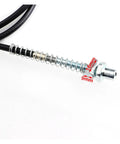 Front And Rear Drum Brake Cable With Spring For Easy DIY Install Direct Power Transfer Short Stop Distance Low Maintenance Drum Brake Line Replacement For Reliable Emergency Stops, 1800mm, 9mm end