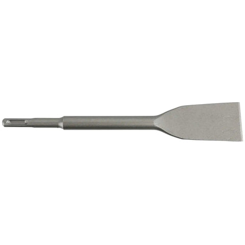 Flat chisel from Six Piece SDS Plus Hammer Drill Chisel Set For Rotary Hammers Includes Tile Chisel And Gouge Chisels Two Wide Chisels Flat And Point Chisels Wear Resistant Chromium Vanadium Steel Bits Tough Grip Handle For Demolition