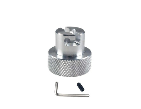 Aluminum Valve Release Screw Knob for Bottle Jacks and Hydraulic Presses Three Eighths Inch Diameter Compatible With Harbor Freight Hydraulic Jacks and Other 6, 12, and 20 Ton Mandrel Presses