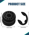 Product dimensions for Heavy Duty Car Transmission Shift Linkage Grommet Bushing Kit With E Clips For Ram Transfer Case Repair, 2Pcs.
