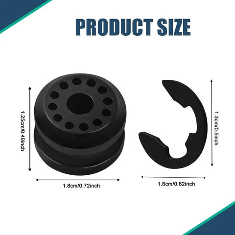 Product dimensions for Heavy Duty Car Transmission Shift Linkage Grommet Bushing Kit With E Clips For Ram Transfer Case Repair, 2Pcs.