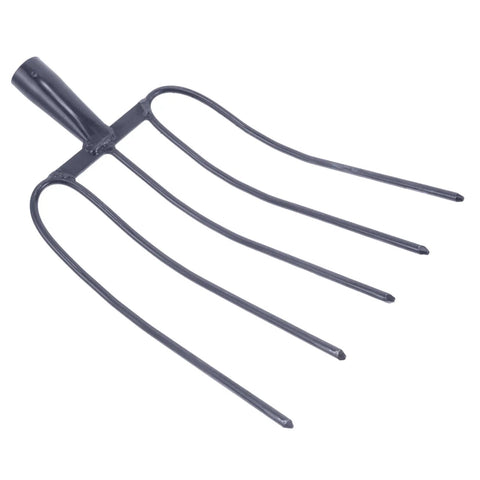 Heavy Duty Farm Fork For Clearing Manure And Grass Versatile Multi Function Pitch Fork With Spading Handle For Farmland Lawn And Garden