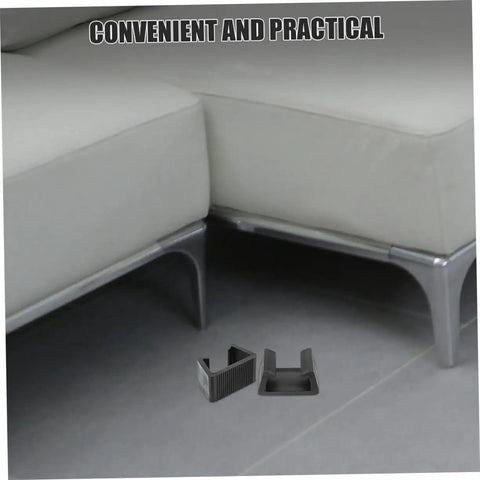 Outdoor Furniture Clips Set, 4 Pcs Chair Connector Clips For Sectional Couches Sofas Beds and Patio Furniture shown on grey floor
