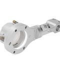 Upgrade Your Rig With This Heavy Duty Aluminum Alloy CNC Torch Clamp Holder Designed for 40mm Plasma Cutters and 25mm Lifting Rods. Silver aluminum design.