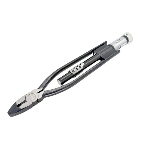 6 Inch Reversible Safety Wire Twister Pliers With 50ft Stainless Steel Twist Wire 032 Gauge, Lock Grip, angled view