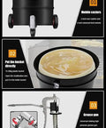 Heavy Duty Pneumatic Grease Pump 80 To 1 Air Powered Injector Gun with mobile casters and high pressure grease gun