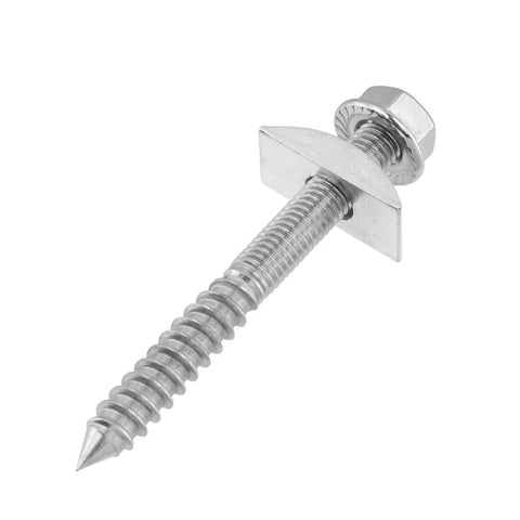 Stair Handrail Bolt Kit With M8 Hardware Pack 40 Piece Stainless Steel Set showing a hanger bolt with washer and nut
