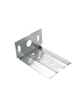 Silver cold rolled steel adjustable height bracket from Heavy Duty Keyboard Tray Slides 14 Inch with ball bearing action and quiet glide.
