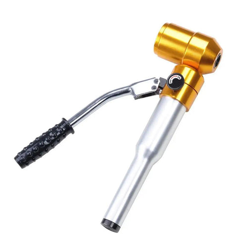 Hand pump from 6 Dies 6 Ton Hydraulic Knockout Punch Kit With Hand Pump, Metal Hole Tool Set For Electrical Panels And Metal Fabrication
