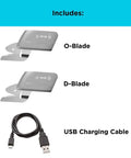Black And Decker 4V Max Cordless Electric Fabric Craft Scissors With Usb Rechargeable Battery O-Blade D-Blade and USB charging cable