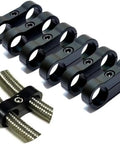 Black Aluminum Hose Clamp Separator For Fuel Oil Brake Water And Gas Lines Garage Ready Easy To Disassemble And Reinstall Pro Grade