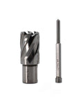 Oscarbide annular cutter and Weldon-shank mag drill bit; 15/16 in diameter, 1 in DOC, 3/4 in shank, pilot pin