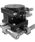 LT60-LM Four Axis Manual Linear Positioning Stage With XYZR Precision Built For Real World Accuracy Handles 29.4N