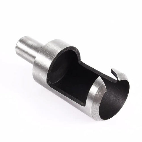 Built Tough Heavy Duty Eight Piece Wood Plug Cutter Set Forged From Premium Carbon Steel with tapered half inch round shank.