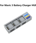 3-Battery Simultaneous Drone Charger with Digital Display for Mavic 3 Series, fast safe charging hub with three slots and display