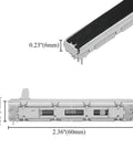 10K Ohm Dual Linear Slide Potentiometers Fader Resistors Kit For Guitar 60mm Travel Durable Electronic Potentiometer