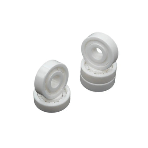 Heavy Duty 6203 Zirconia Ceramic Ball Bearings 17X40X12mm Angular Contact Oilless Design on display.