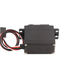 Built Different Low Noise RC Servo Motor Smooth Response Standard Plastic Gearbox For Futaba And HPI RC Cars 44 Oz In Torque 0 23 Sec Tight Steering Rig Mod front view with wires.