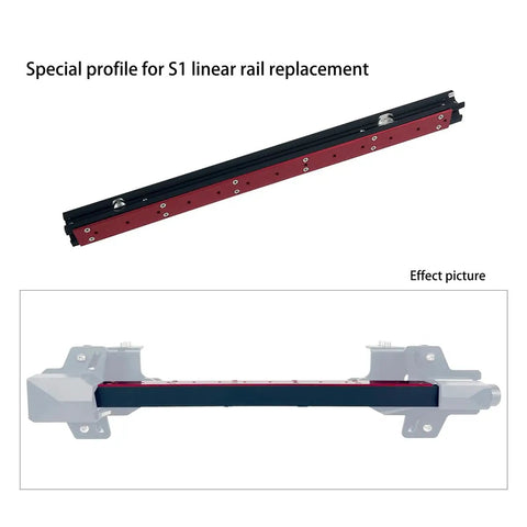 X Axis MGN12H Linear Guide Rail Kit 3.0 for Ender 3 S1 S1 Pro, shown as special profile for S1 linear rail replacement.
