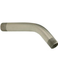 6 Inch Angled Shower Arm With One Half Inch IPS Connections Brushed Nickel LifeShine Finish No Fuss Quick Install For Standard Showerheads