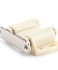 Push Latch Set For Cabinets And Furniture, Magnetic Soft Close Drawer And Cupboard Catch, white metal build
