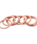 Oil Drain Plug Gasket Set 14mm Copper Crush Washers Replacement For Automotive Engines Leak Free Seal Durable Copper Washers 10 Pack