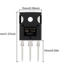 Ten Pack IRFP260N N Channel MOSFET Transistors 50A 200V Power Switches TO247AC with dimensions shown