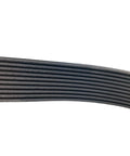 One Piece 370J6 Ribbed Drive Belt Built Like A Tank For Industrial Planers And Gym Treadmills Straight Up Heavy Duty Replacement For Embroidery Gear And Tire Balancers No Fuss Setup showing detailed ribbed texture.