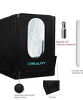 Upgraded 3D Printer Enclosure With LED Lighting And Temperature Control For Ender 3 V2 Ender 3 Pro Ender 5 And CR10S PRO V2 Insulated Fire Retardant Cover With Humidity Display Air Filter Net And Included Tool Bag alongside accessories