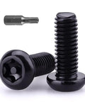 Snag This Badass Set Of M6 By 20mm Button Head Torx Machine Screws In Premium Stainless Steel With A Sleek Black Finish And T30 Security Bits for tough anti-theft builds.