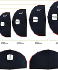 Size comparison of Inflatable Hydrofoil Wing Surf Kit 5sqm Open Window Surf Sail For Kitesurfing And Wing Surfing Foil Board And Wind Surfing All In One Dope Gear For Water Sports Enthusiasts And Family Fun, showing dimensions and window design.