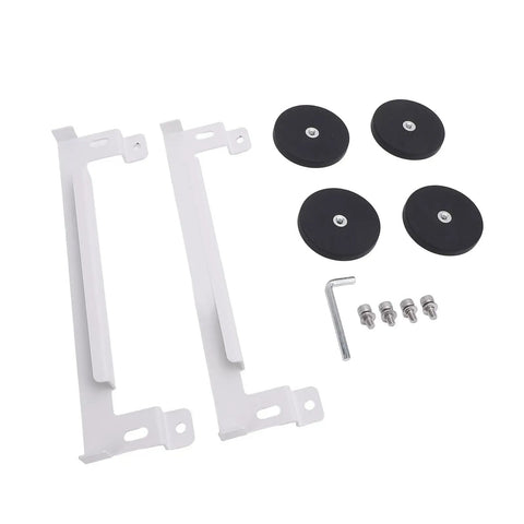 Versatile Mini Satellite Car Mount Kit With Magnetic Base, Lightweight Metal Build, includes brackets, screws, and wrench.