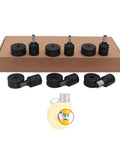 6-Piece Set Hydraulic Punching Square Dies For CH-70 Punching Machine, Includes 6x6mm to 11x11mm, with Free CH-70 Oil Seal.