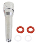 Stainless Steel Milk Frothing Nozzle Rod Tip For Espresso Machines Barista Grade Accessory For Smooth Velvety Foam Built For Home And Commercial Use Durable Stainless Construction Fits EC685 And Similar Models with red and white rings
