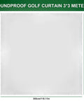 Ultra Clear Golf Simulator Screen For Indoor And Outdoor Practice, Easy Install Projection Screen, 3x3m size with soundproof material