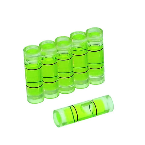 Bubble Level Ruler Set For Photo Frames And Mounts PMMA Green Horizontal Level Gauge Pro Grade 6 Pack 6.5 By 18mm Bubble Level