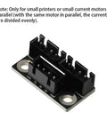 Kickstart Your Printer Rig With These Dope Stepper Motor Parallel Boards Built For Hassle Free Dual Z Axis Tuning Comes With Two Quick Connect Units Plus Snappy Short Lead Cables Fits Great On Standard Creality And Prusa Machines, showing a compact dual Z-axis motor Parallel board.