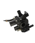 Precision Engine Coolant Thermostat Assembly For Land Rover Range Rover L322 3.6 Tdv8 2006 To 2012, black plastic assembly, detailed view.