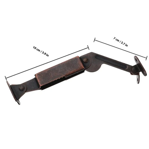 4 Piece Universal Lid Support Hinges Built Tough Partial Wrap Cabinet Hinges With Soft Close For Wooden Boxes And Chests Indoor Outdoor Use Durable Aluminum Alloy, shown with dimensions.