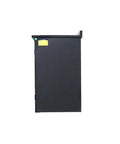 Heavy Duty Steel Tool Cabinet and Workbench Combo with 10 Drawers and 2 Cupboard Doors with Locks in a side view angle.