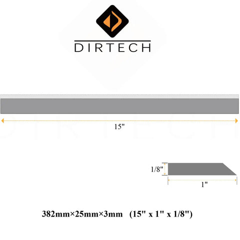 Diagram showing dimensions of Ultra Sharp 15 Inch HSS Planer Blades Replacement Set Of 6 for 15 Inch Planers.