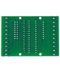 Back view of Eight Channel Optocoupler Isolation Module For 3.3V And 5V DC Signals PNP NPN Output, displaying solder points.