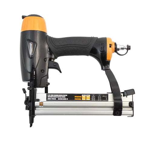 4-In-1 Pneumatic 18-Gauge Flooring Nailer, Brad Nailer, and Narrow Crown Stapler for hardwood flooring and trim projects