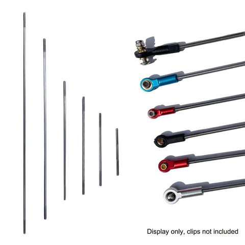 30Pcs M2 Pushrod Connectors Set In 304 Stainless Steel, Tough As Nails Rod Linkage Kit with multiple lengths and color-coded ends