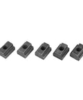 5 Piece Beefy M6 T Slot Nuts Set Black Oxide Carbon Steel Threaded Inserts For Aluminum Profiles, Hammer Head Fasteners